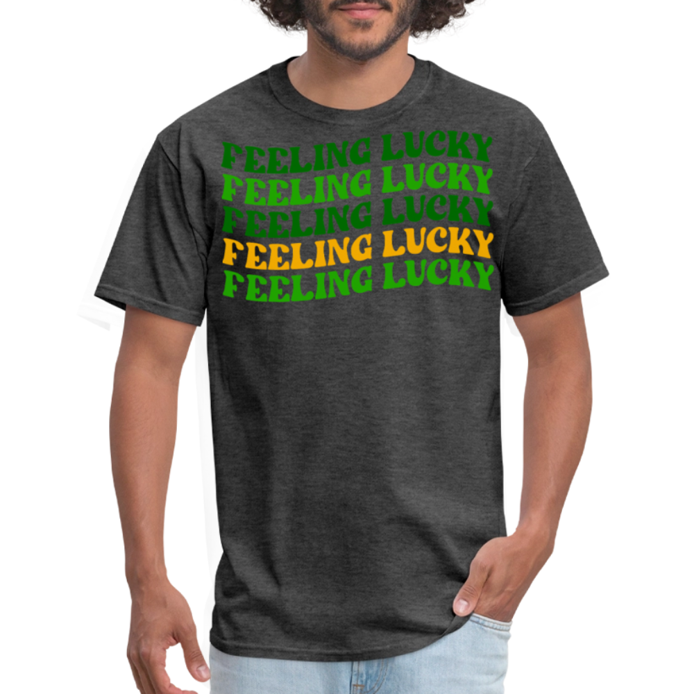 St Patrick’s Day Feeling Lucky T-shirt - heather black