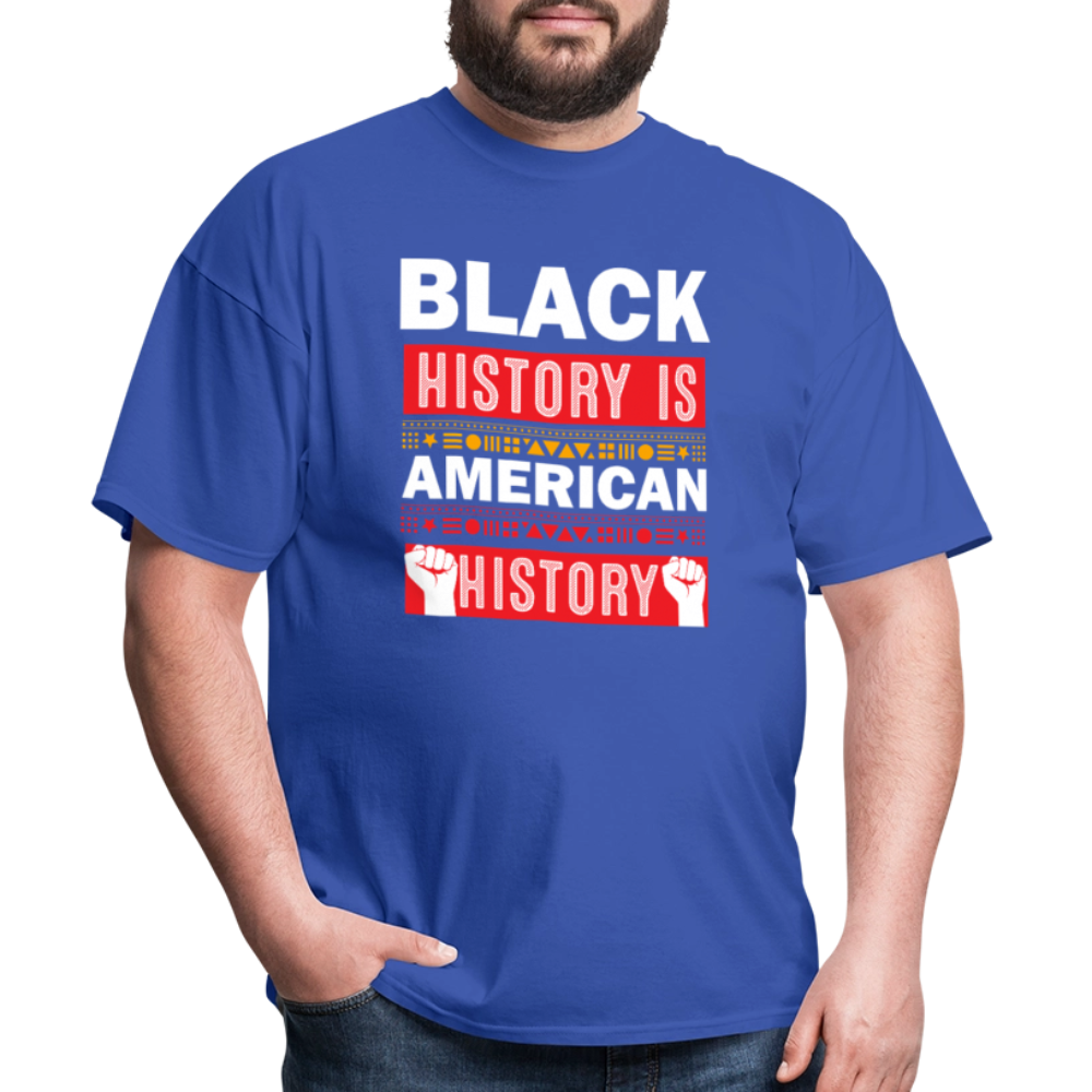 Black History Is American History Tee Unisex Black History Graphic T-shirt - royal blue