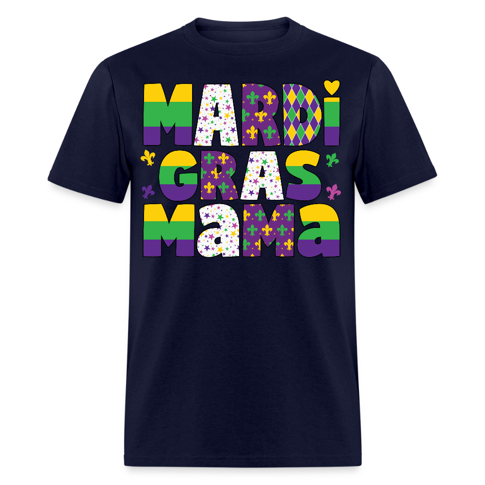 Mardi Gras Festival Shirt For Women New Orleans Carnival T-shirt - navy