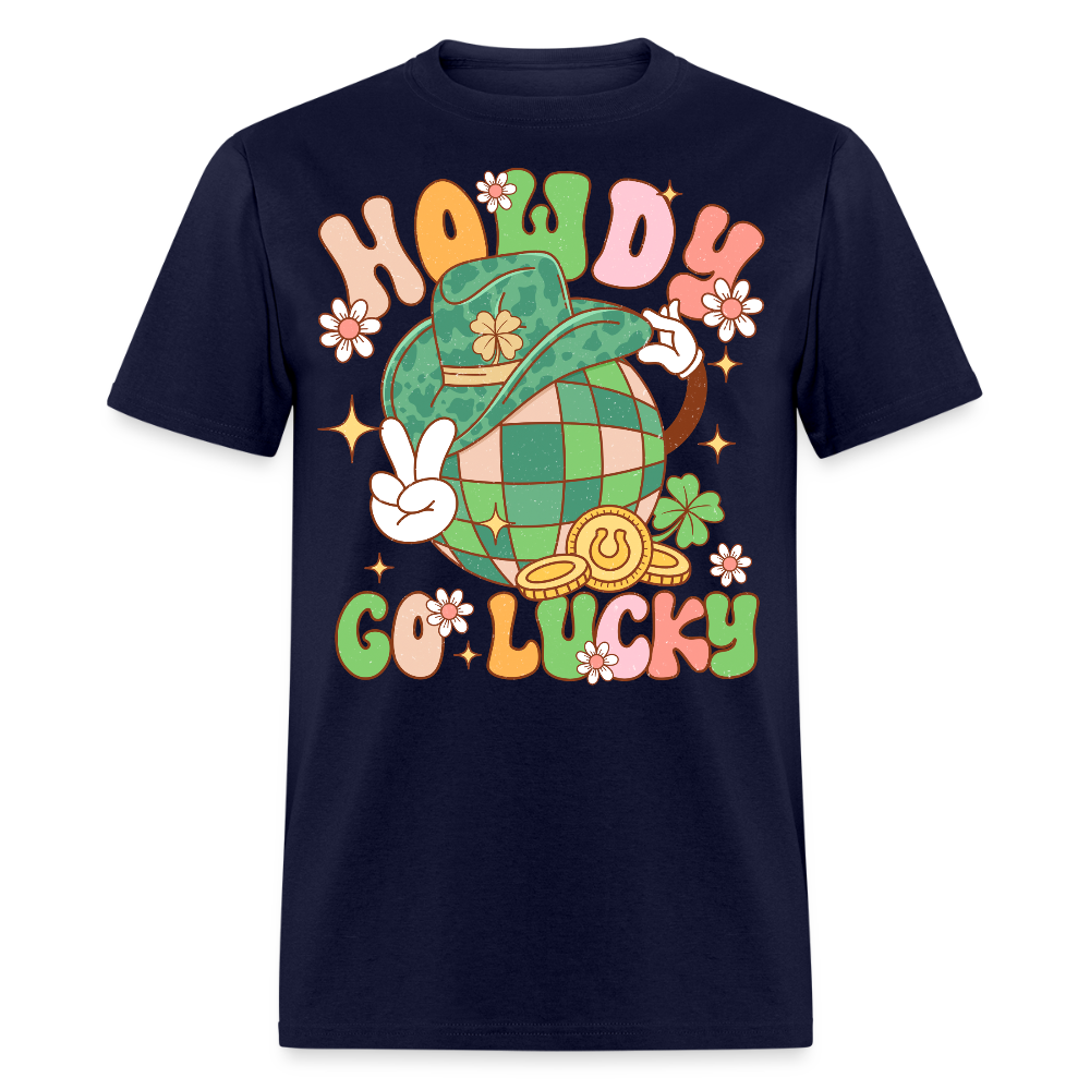 Howdy Lucky Western Graphic T-shirt - navy