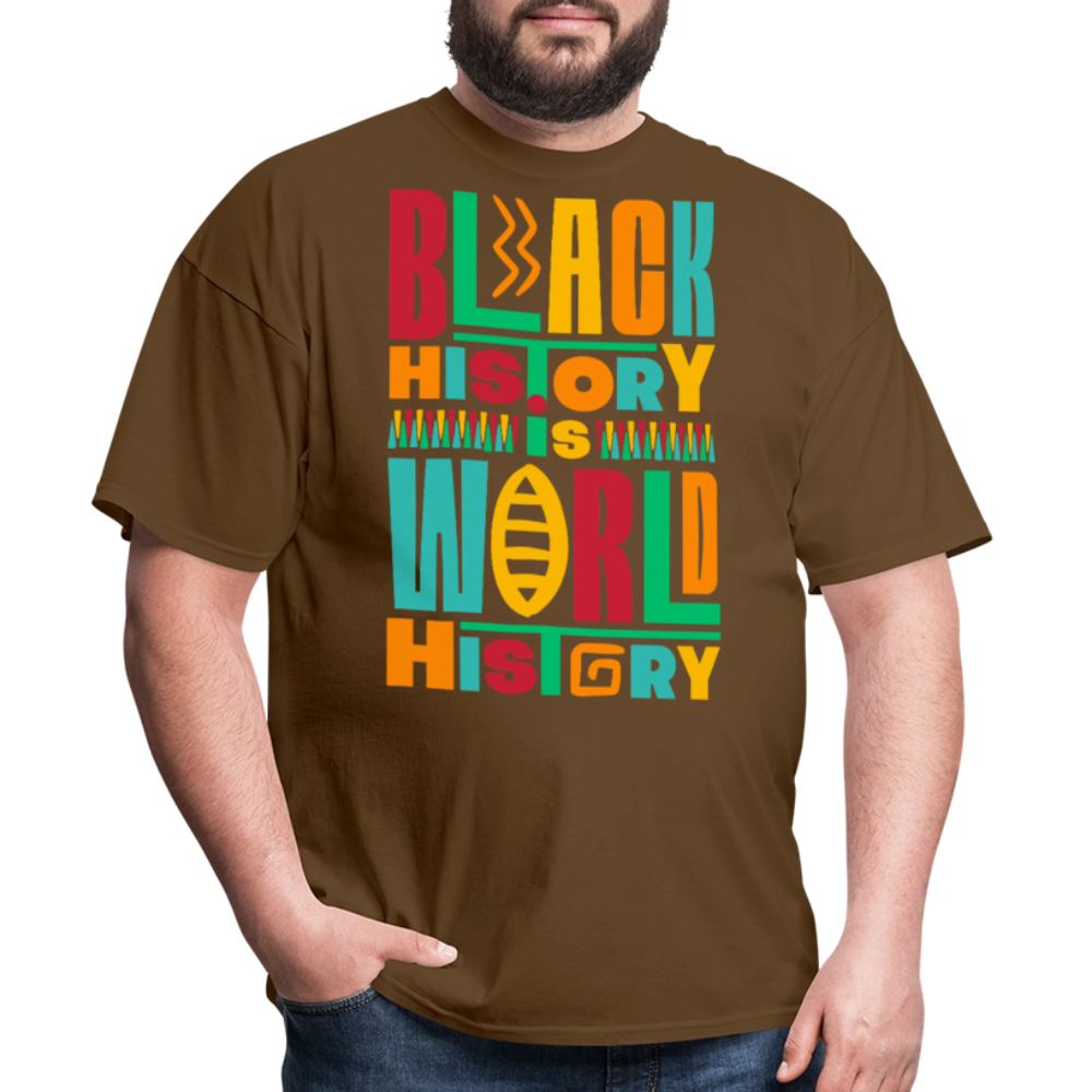 Black History Is World History Shirt Black Empowerment T-shirt - brown