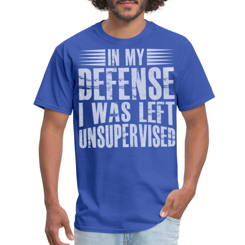 Unique In My Defense Graphic Tees Unisex Classic T-Shirt - royal blue