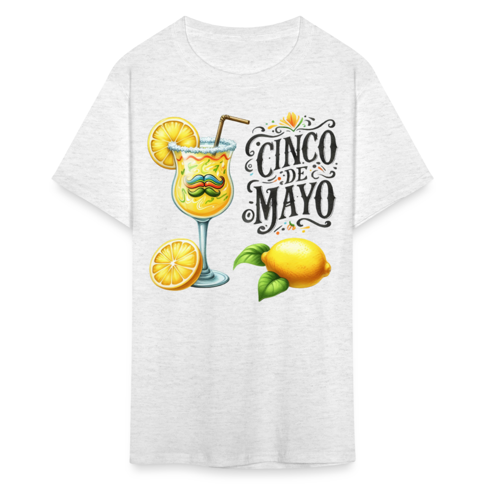 Funny Mexican Drink-themed Fiesta Tee Cinco De Mayo Party T-shirt - light heather gray