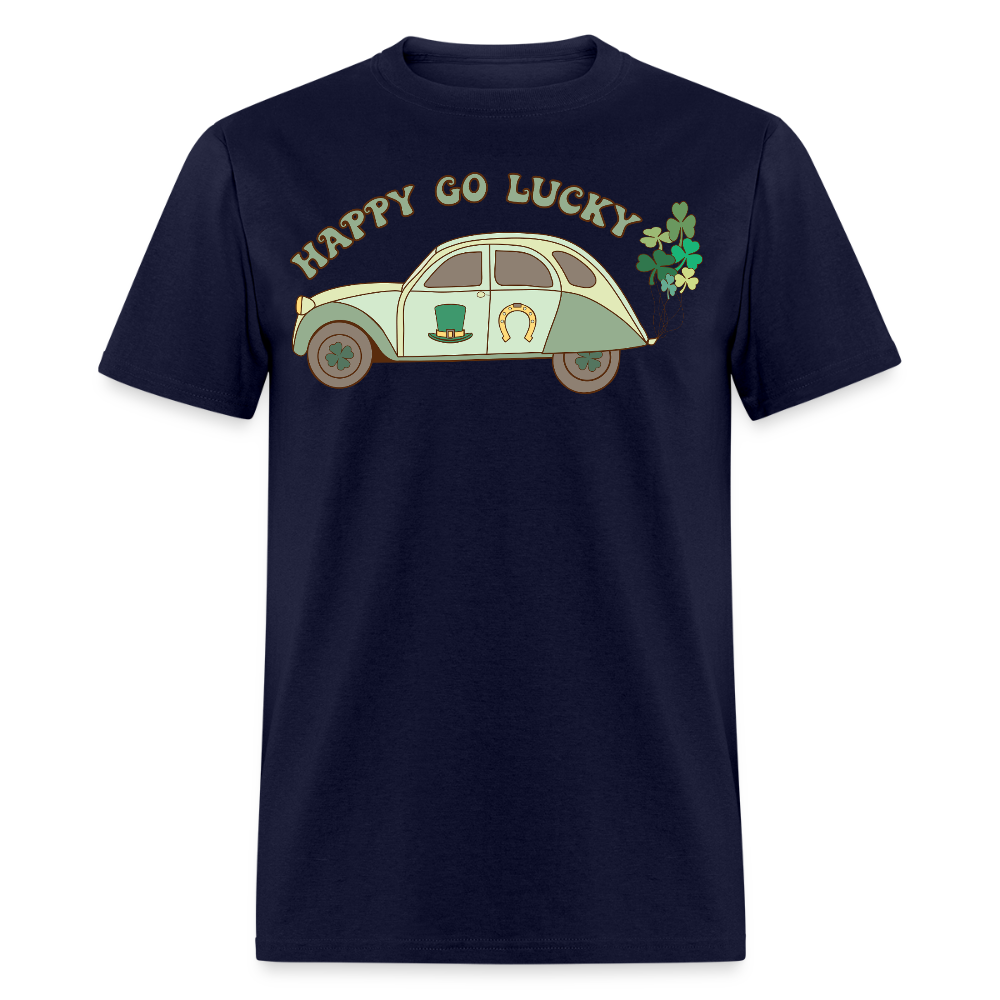 St Patrick’s Day lucky Car T-shirt - navy