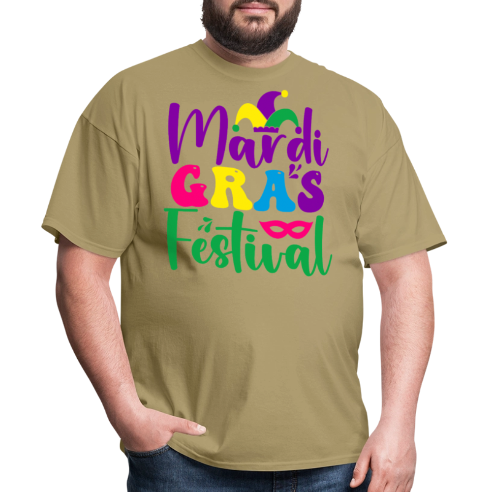 Funny and Stylish Mardi Gras Celebration Unisex T-shirt - khaki