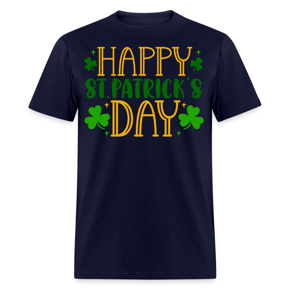 Lucky Shamrock Funny St Patrick’s Day T-shirt - navy