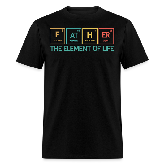 Funny Science Periodic Table Father T-shirt - black