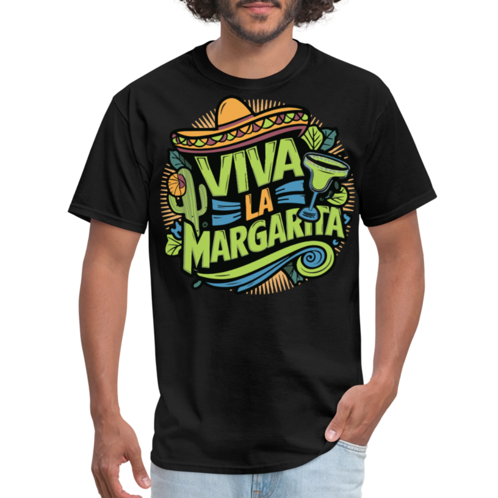 Viva La Margarita Graphic Tee For Cocktail Lovers T-shirt - black