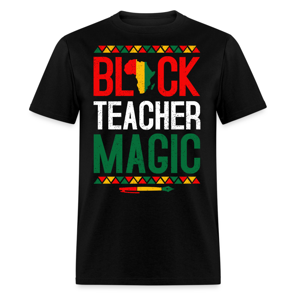 Cultural Heritage Tee Black Teacher Magic T-shirt - black