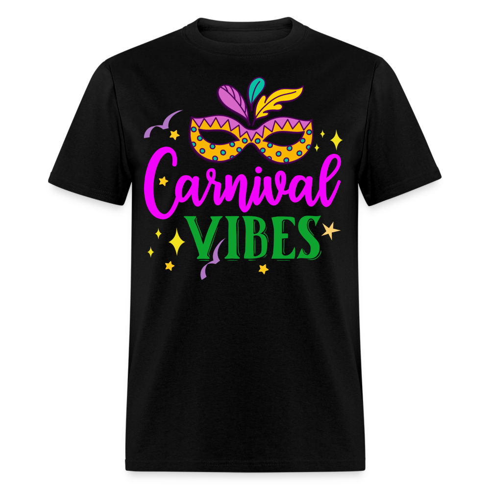 Masquerade Mask Festival Tee Mardi Gras Carnival T-shirt - black