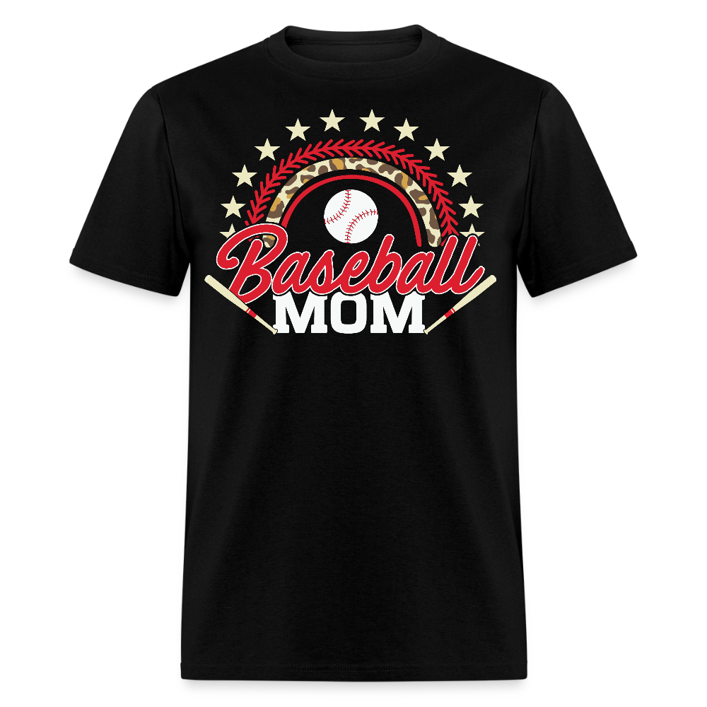 Stylish Baseball Mom Apparel For Proud Mothers T-shirt - black