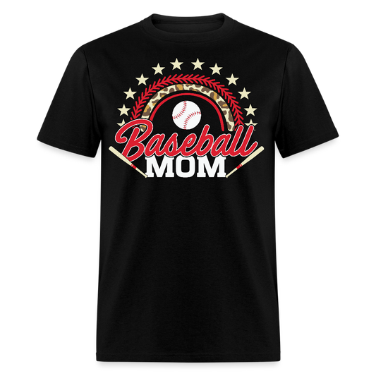 Stylish Baseball Mom Apparel For Proud Mothers T-shirt - black