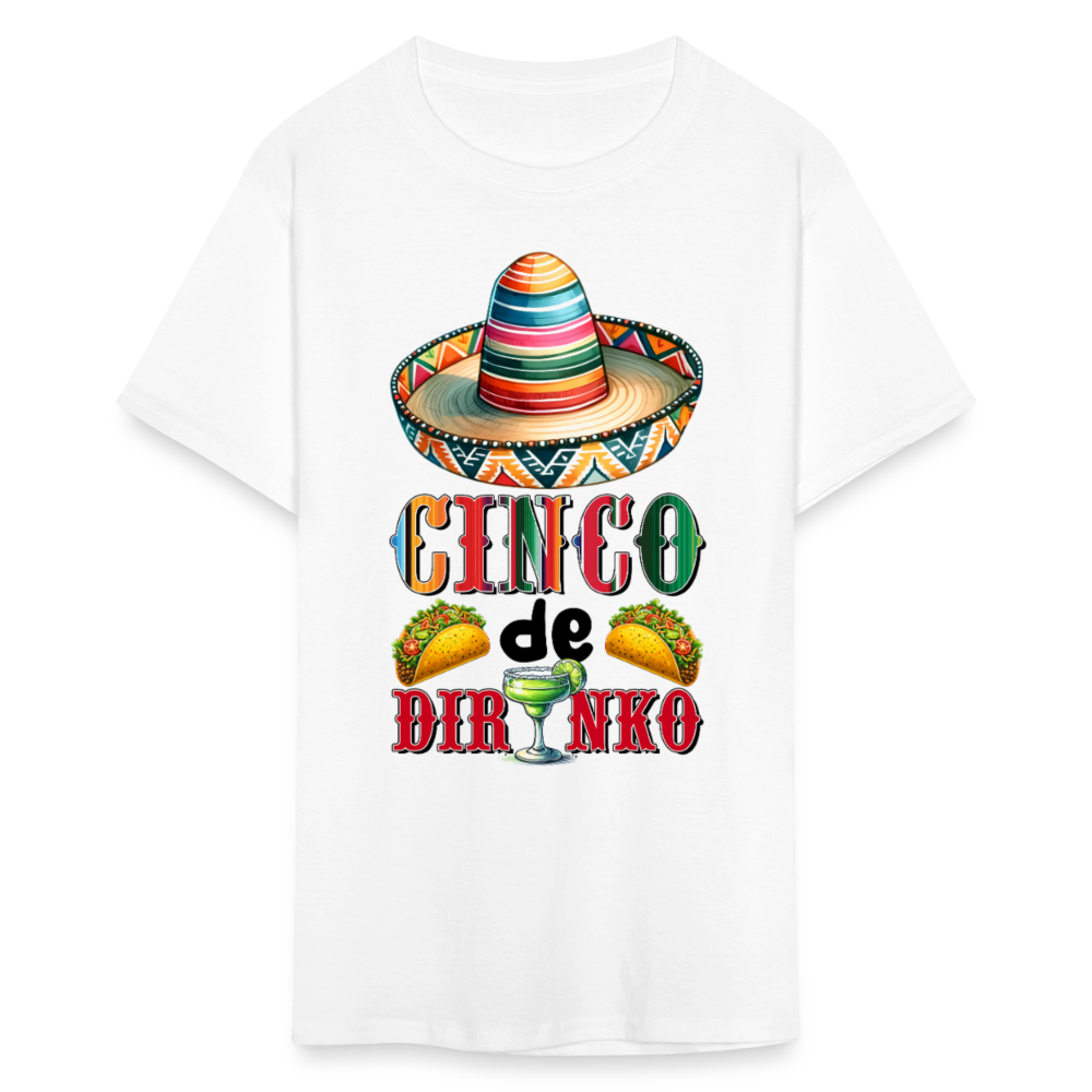 Funny Cinco de Mayo Drinking Shirt Mexican Fiesta Party T-shirt - white