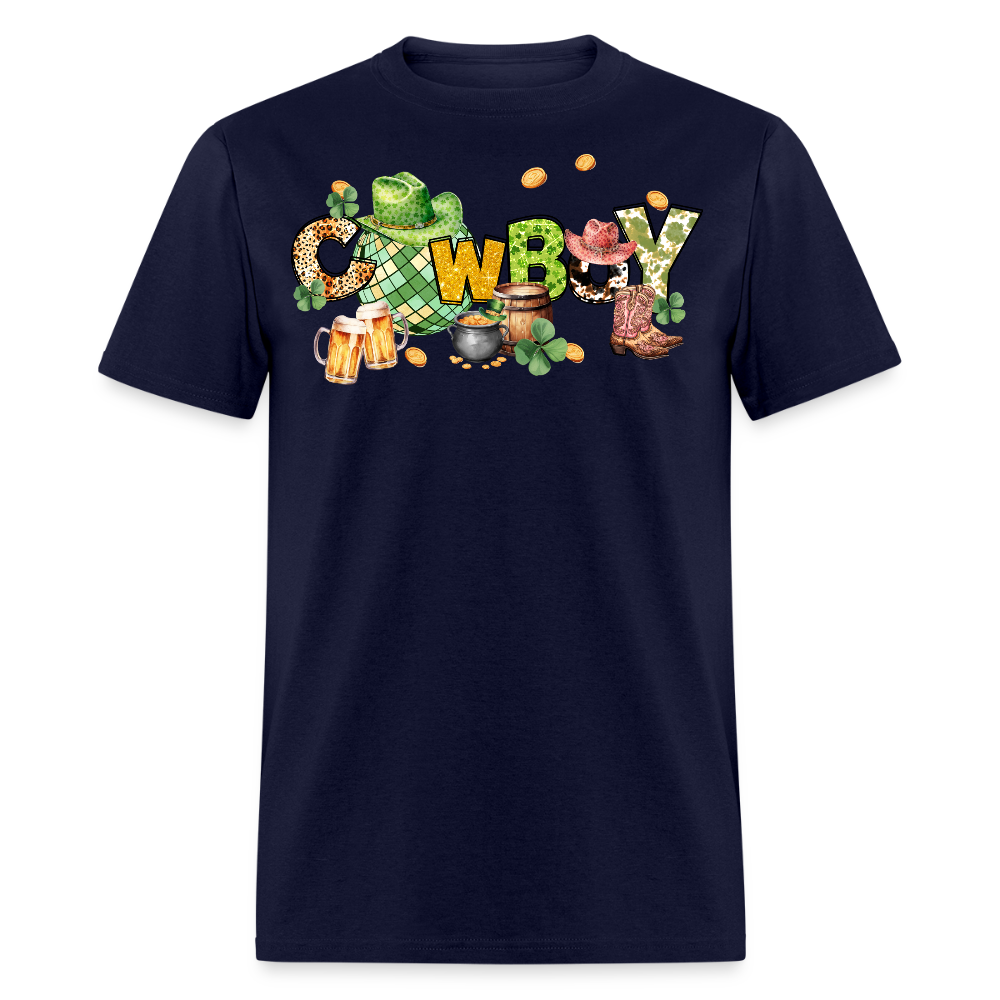 Lucky Cowboy St Paddy’s Party T-shirt - navy