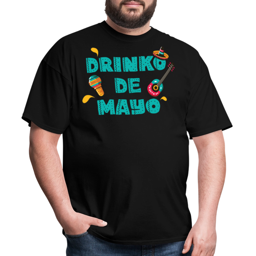 Mexican Fiesta Drinking Outfit Drinko De Mayo Party T-shirt - black