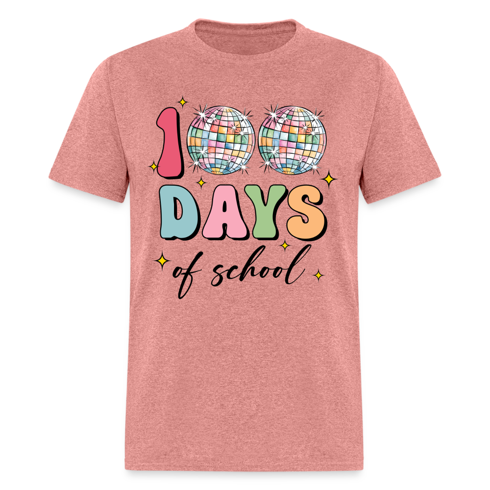 Colorful Teacher Appreciation Gifts Best 100Days Of School T-shirt - heather mauve