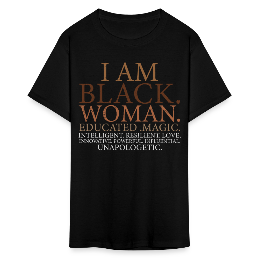Empowerment Tee for Women Unapologetic Black woman Unisex Classic T-Shirt - black