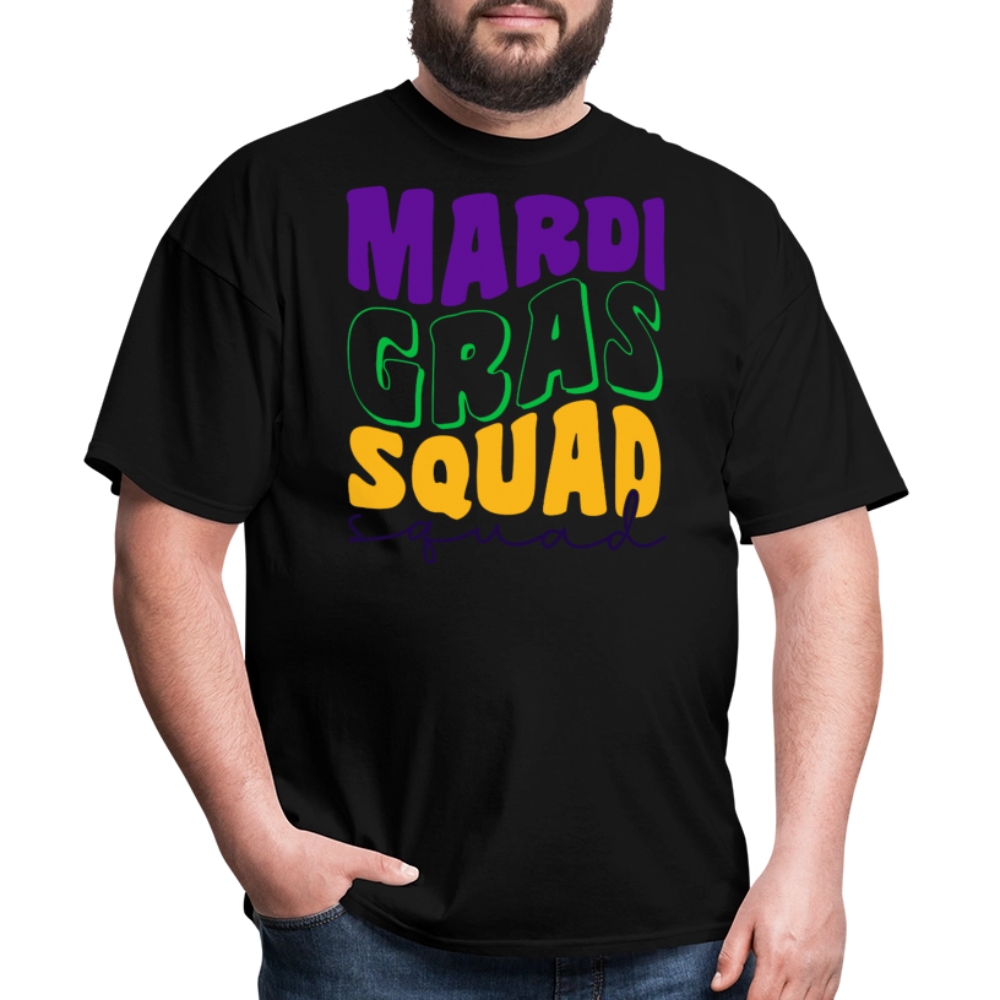 Mardi Gras Squad Matching Shirts Funny Mardi Gras Party T-shirt - black