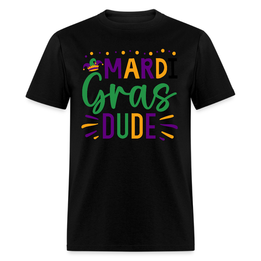 Funny Mardi Gras Shirts For Men Festive Holiday T-shirt - black