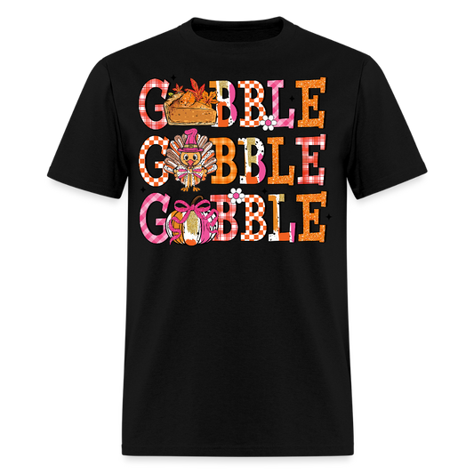 Gobble Gobble Funny Thanksgiving T-Shirt - black