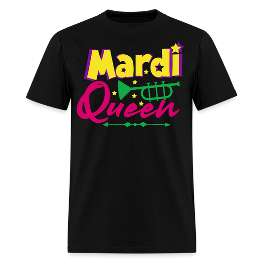 Mardi Gras Queen Shirt For Women Festival T-shirt - black