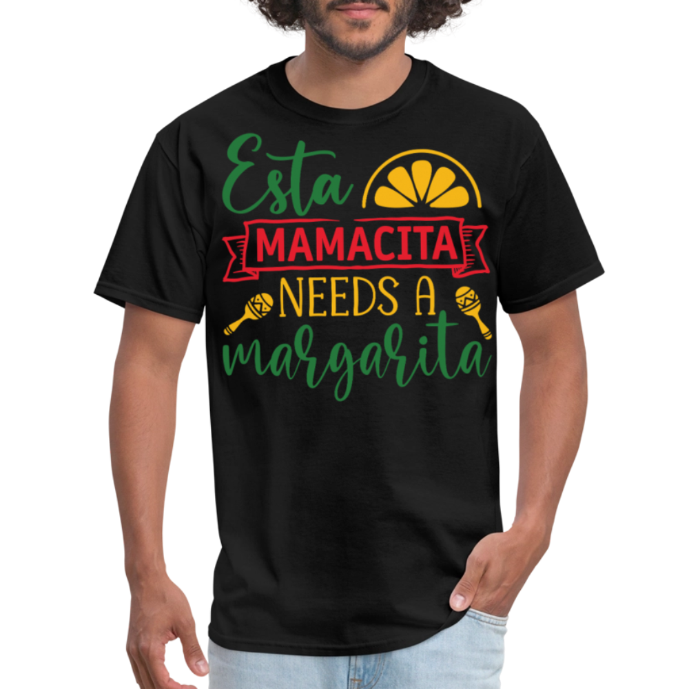 Mamacita Needs A Margarita Cinco de Mayo Drinking T-shirt - black