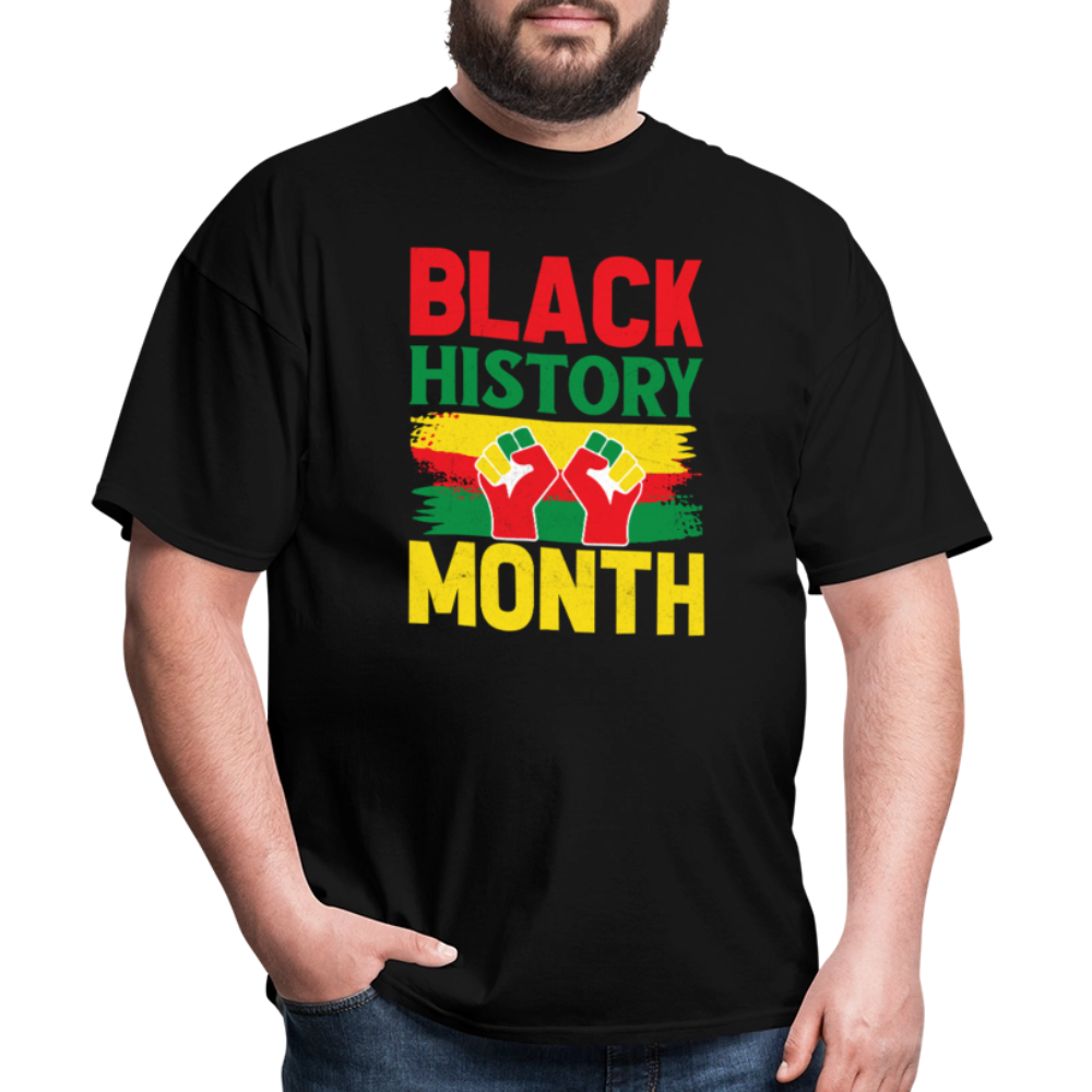 African American Pride Apparel for Black History Month T-Shirt - black