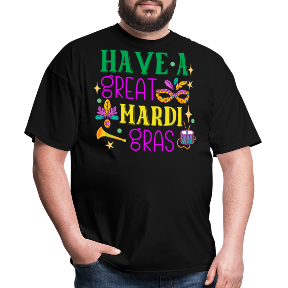 Louisiana Carnival Celebration Tee Have a great Mardi Gras T-shirt - black