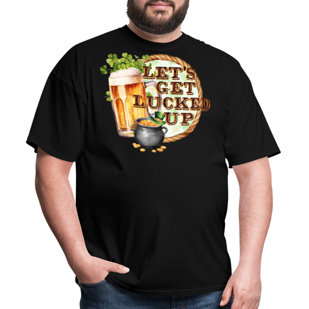 Let’s Get Lucked Up St Patrick’s Day T-shirt - black