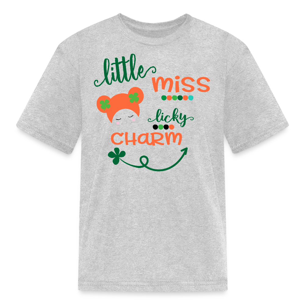 Little Miss Lucky Charm Toddler T-shirt - heather gray