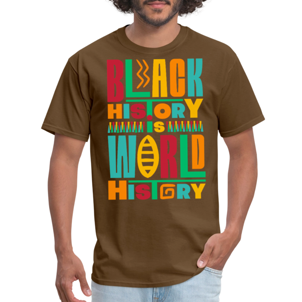 Black History Is World History Shirt Black Empowerment T-shirt - brown