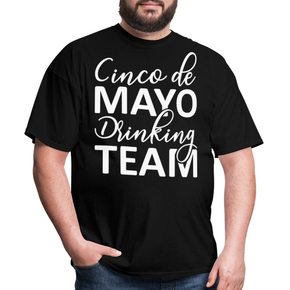 Funny Mexican Celebration Cinco de Mayo Drinking Team T-shirt - black