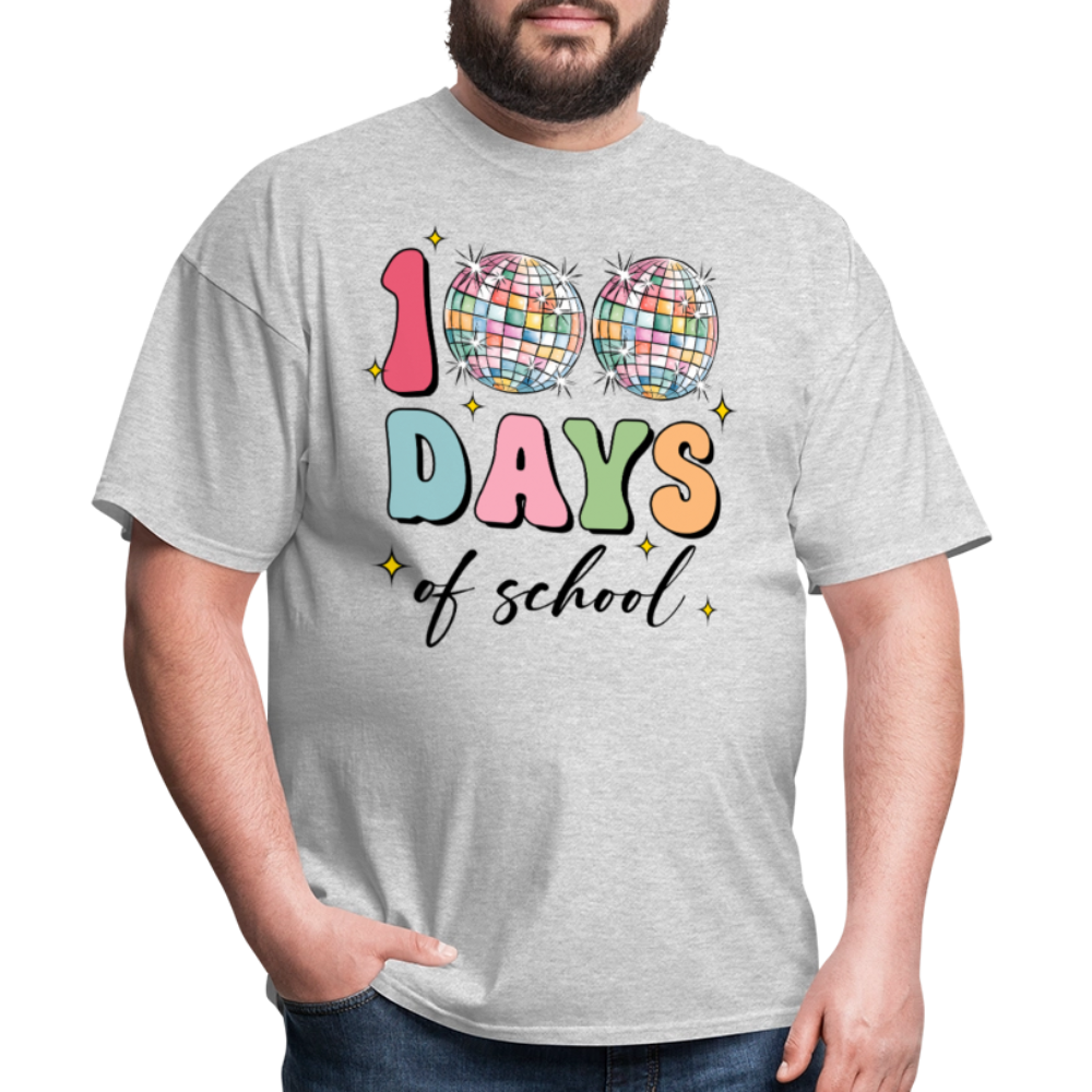 Colorful Teacher Appreciation Gifts Best 100Days Of School T-shirt - heather gray