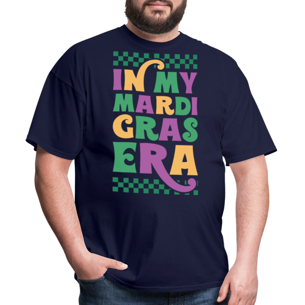 Funny and Stylish Mardi Gras Graphic Tees In My Mardi Gras Era T-shirt - navy