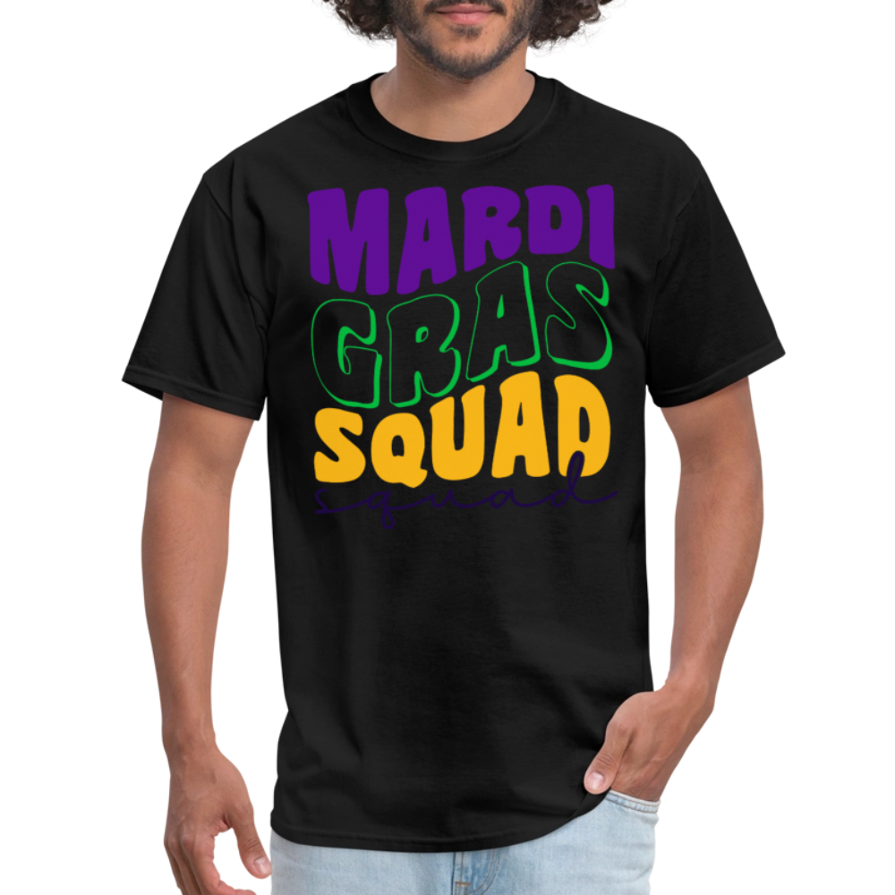 Mardi Gras Squad Matching Shirts Funny Mardi Gras Party T-shirt - black