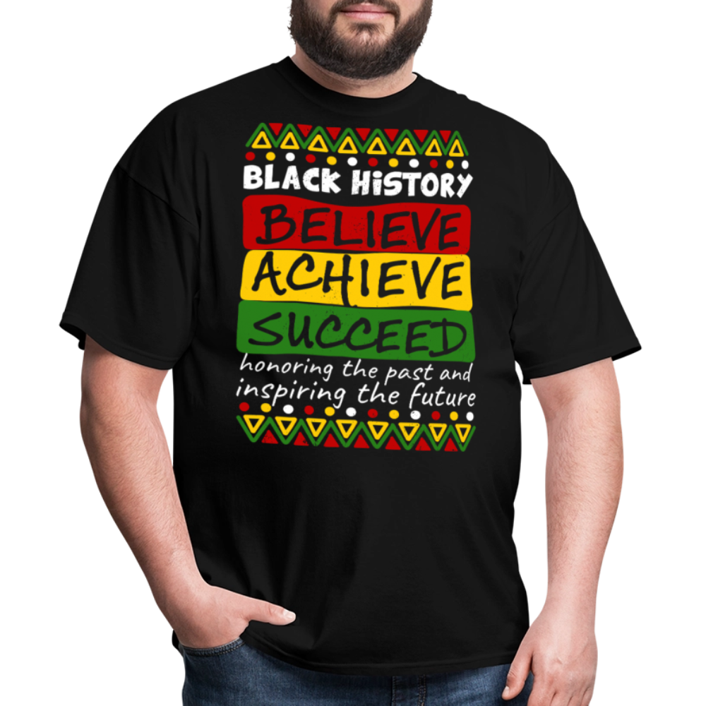 Black Culture Awareness Honoring The Past Inspiring The Future T-Shirt - black