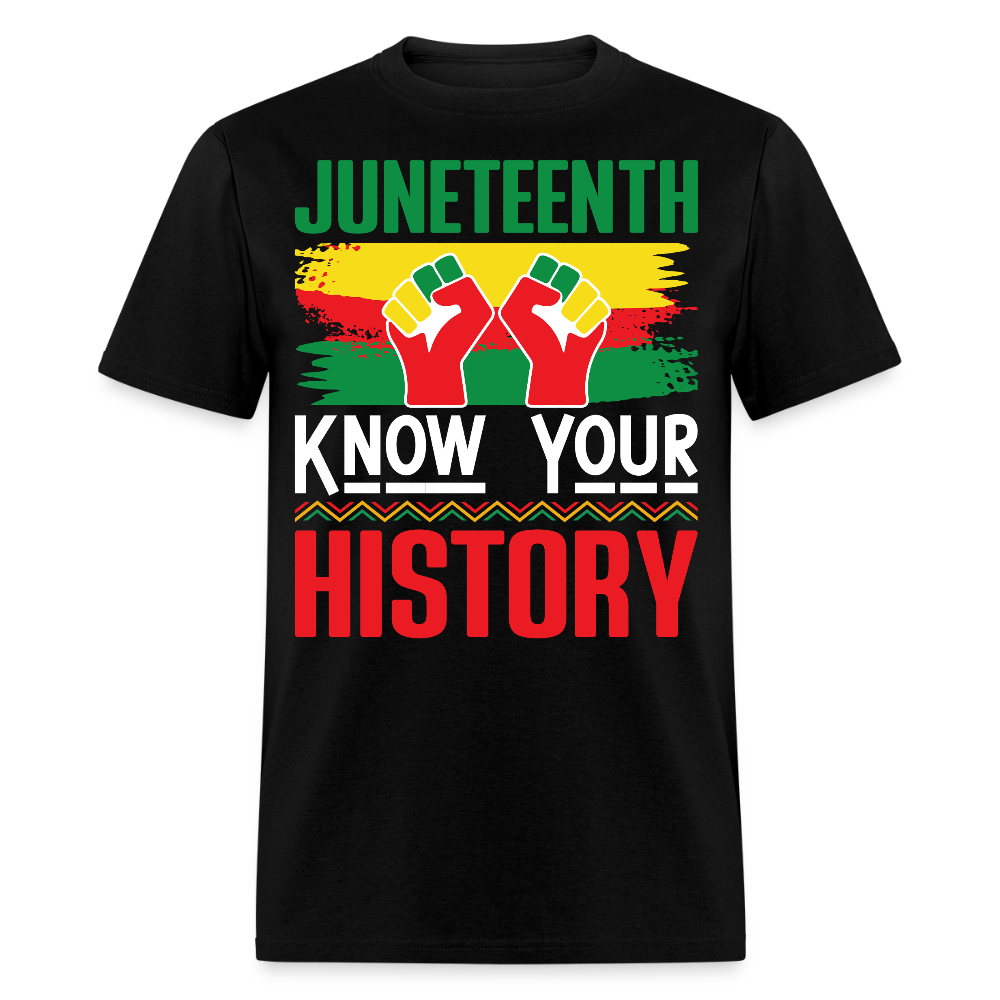 Know Your History Juneteenth Celebration T-shirt - black
