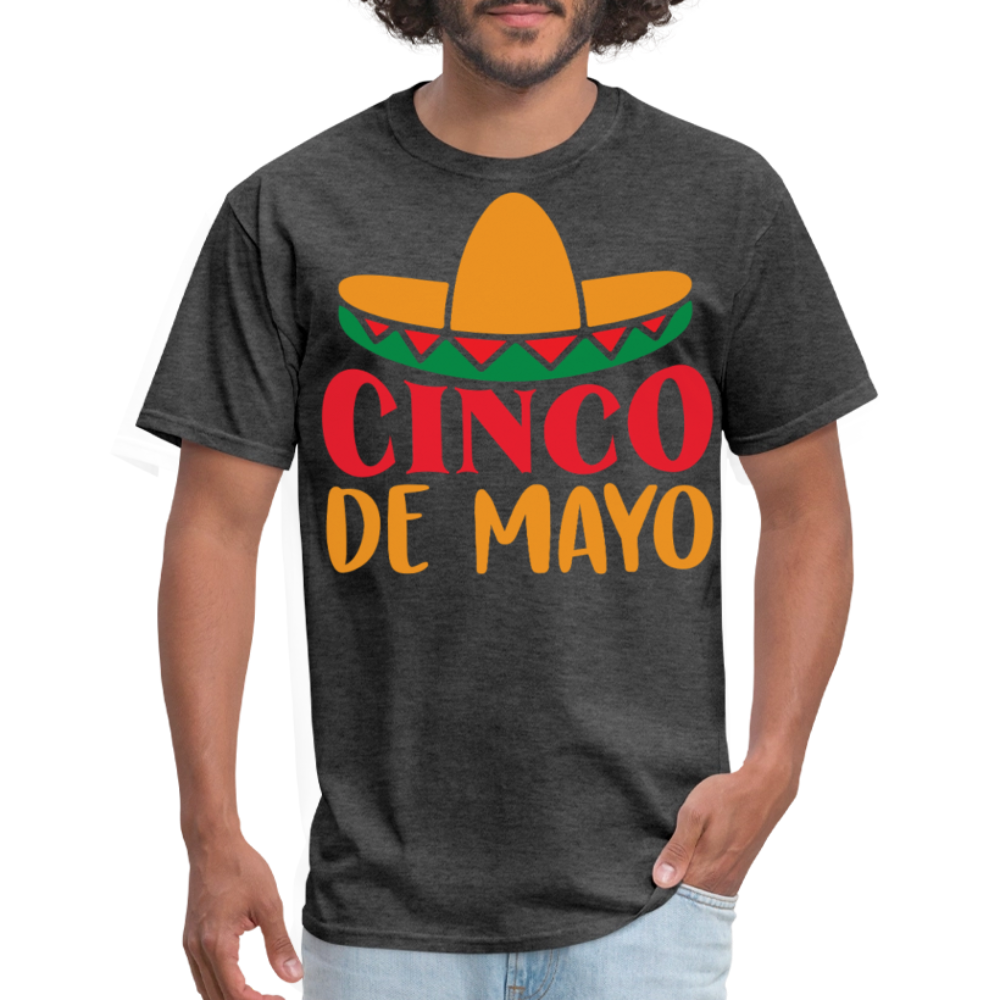 Best Cinco de Mayo Tee For Celebrations Mexican Festival T-shirt - heather black