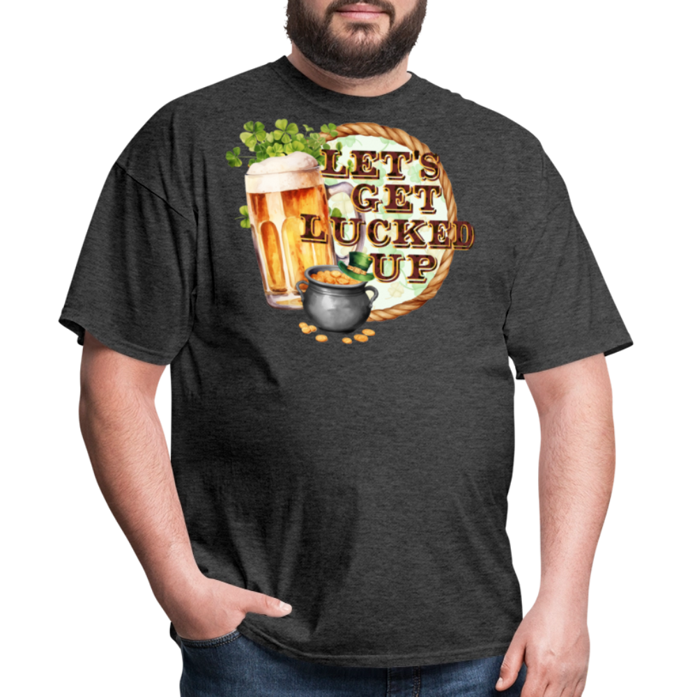 Let’s Get Lucked Up St Patrick’s Day T-shirt - heather black