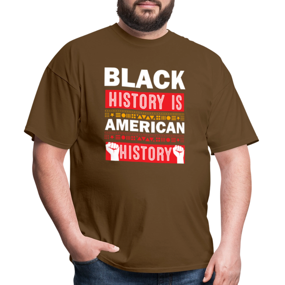 Black History Is American History Tee Unisex Black History Graphic T-shirt - brown