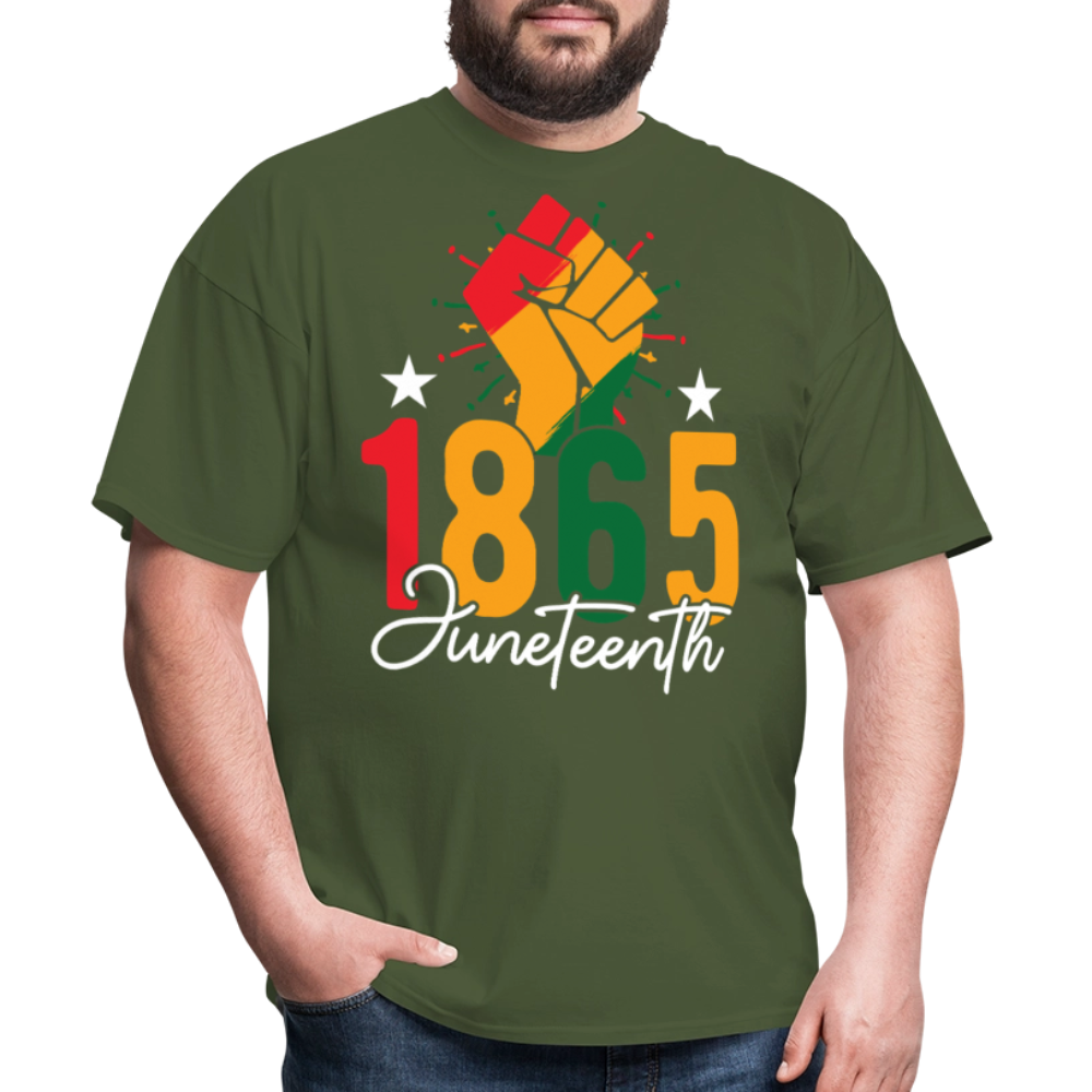 Best Black pride Tee 1865 Black Liberation T-shirt - military green