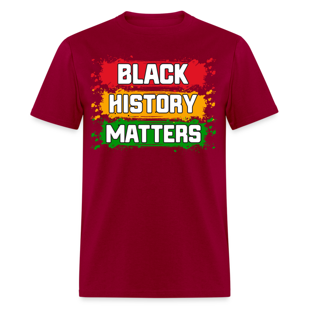 African American Heritage Apparel for Black History Month Unisex T-shirt - dark red