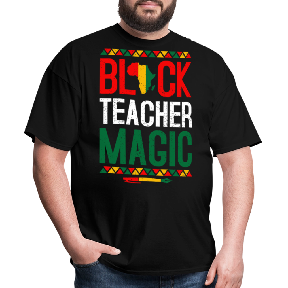Cultural Heritage Tee Black Teacher Magic T-shirt - black
