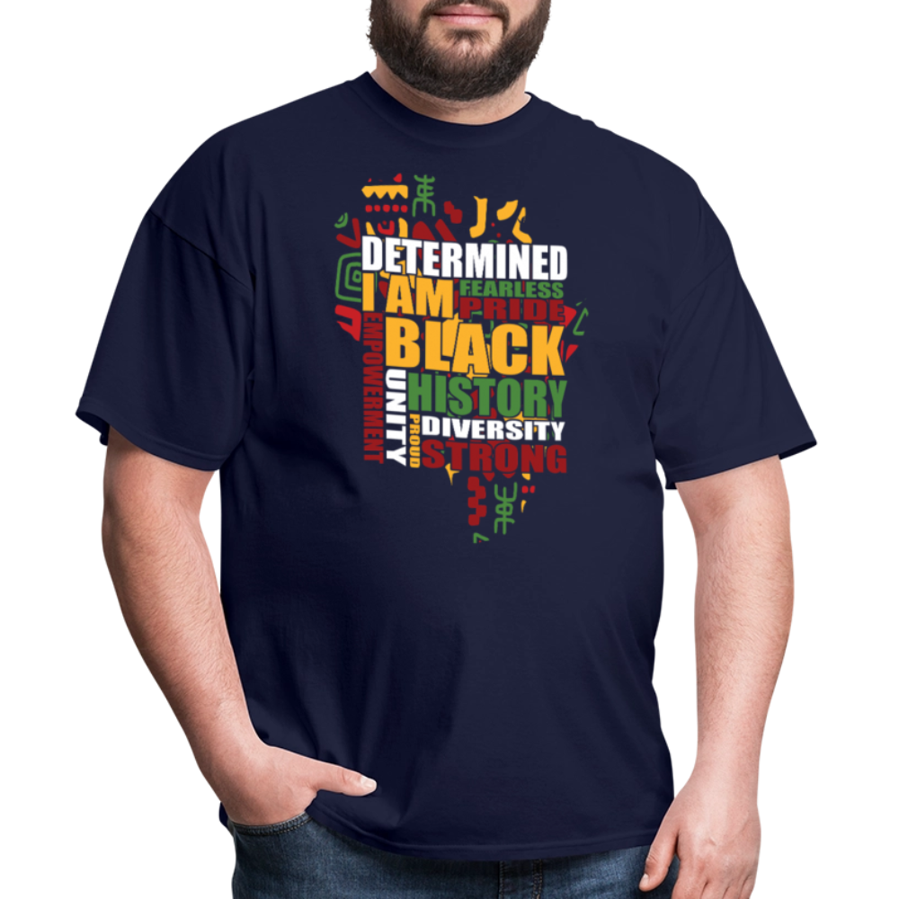 Black Empowerment Shirt For Men and Women Black Pride Graphic T-shirt - navy