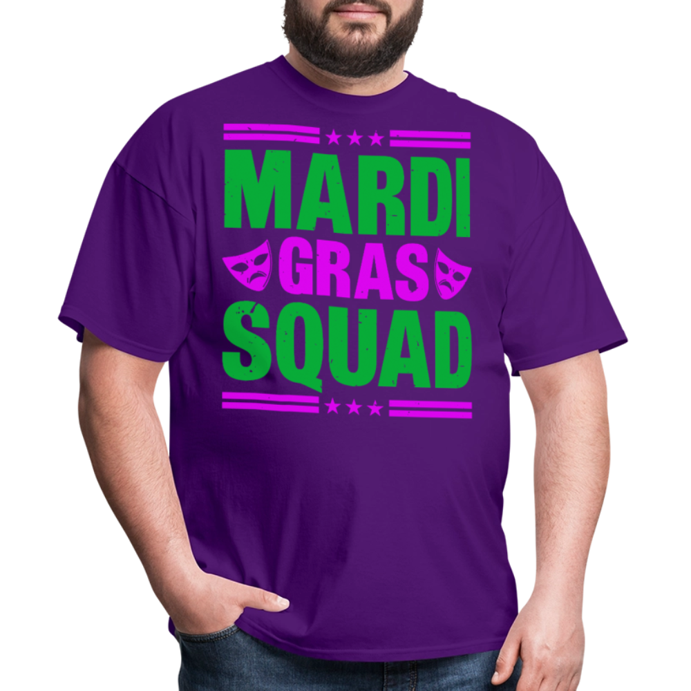 Mardi Gras Squad Shirt for Groups New Orleans Festival T-Shirt - purple