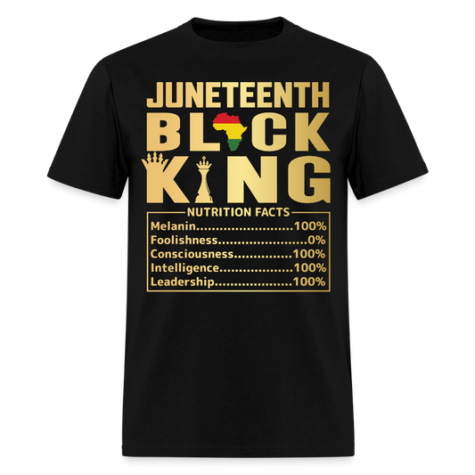 Juneteenth Black King Melanin Intelligence Pride T-Shirt - black