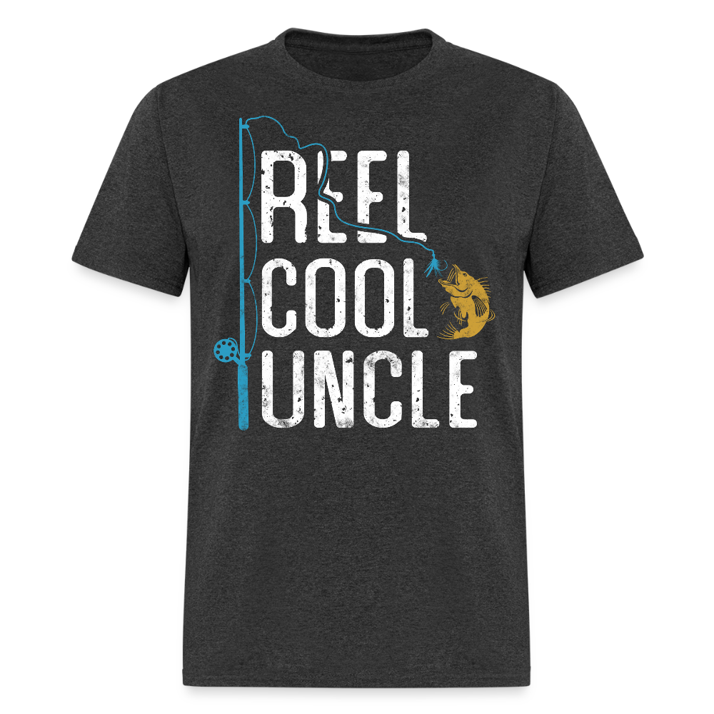 Best Uncle Gift For Fisherman T-shirt - heather black