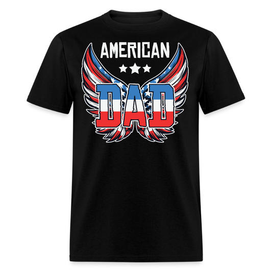 American Dad Tee Father’s Day Gift T-shirt - black