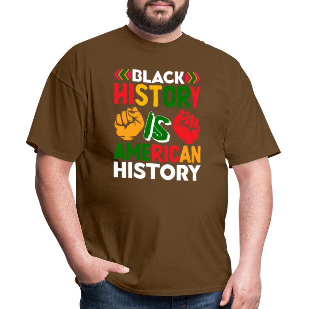 Black History is American History shirt African American Culture T-shirt - brown