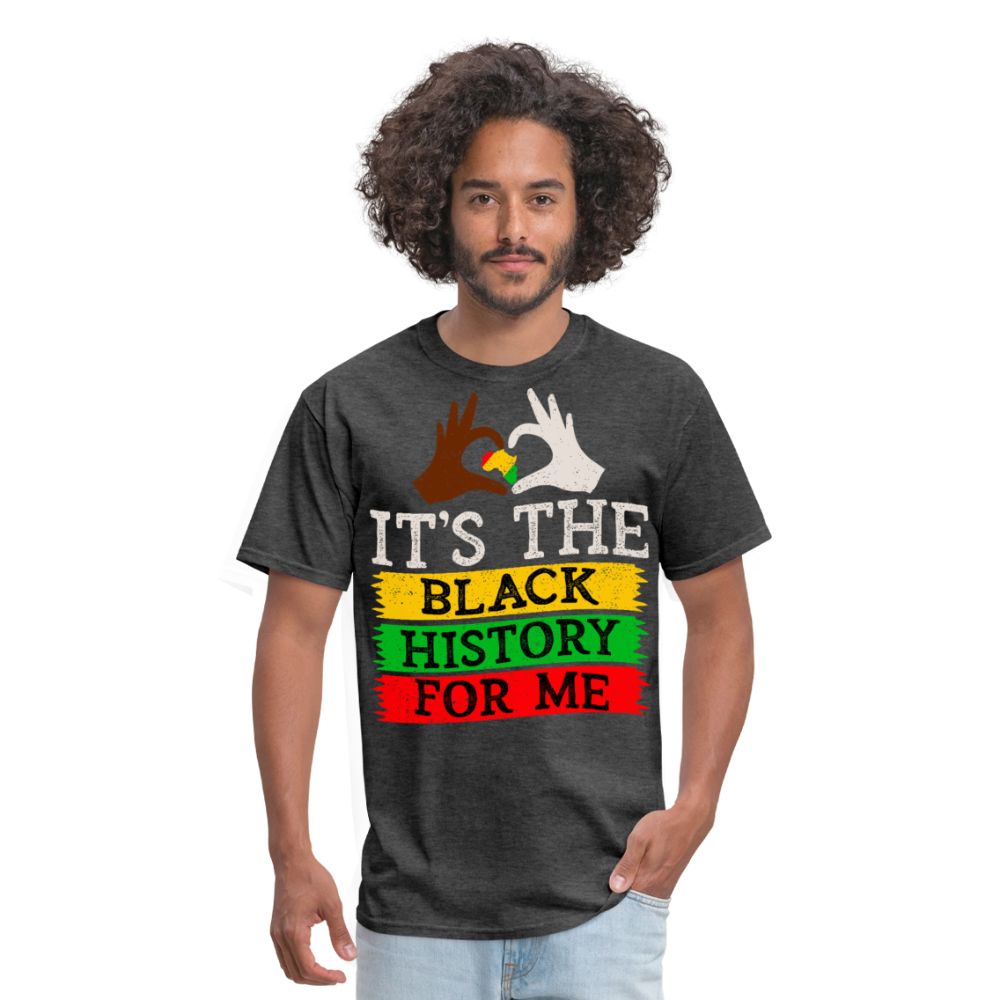African Heritage Tee Black History Month Unisex T-shirt - heather black